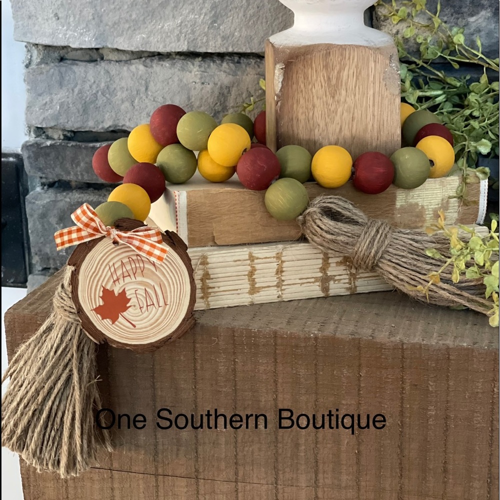 Fall Wood Bead Garland